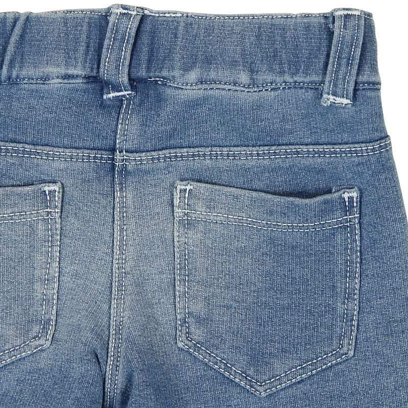 Boboli 295006-BLEACH Spodnie dla dziewczynki bawełniane z kieszonkami kolor niebieski -  - #tag1# - #tag2# - #tag3# - #tag4#