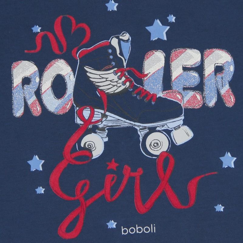 Boboli 406101-2416 koszulka dla dziewczynki kolor granat -  - #tag1# - #tag2# - #tag3# - #tag4#