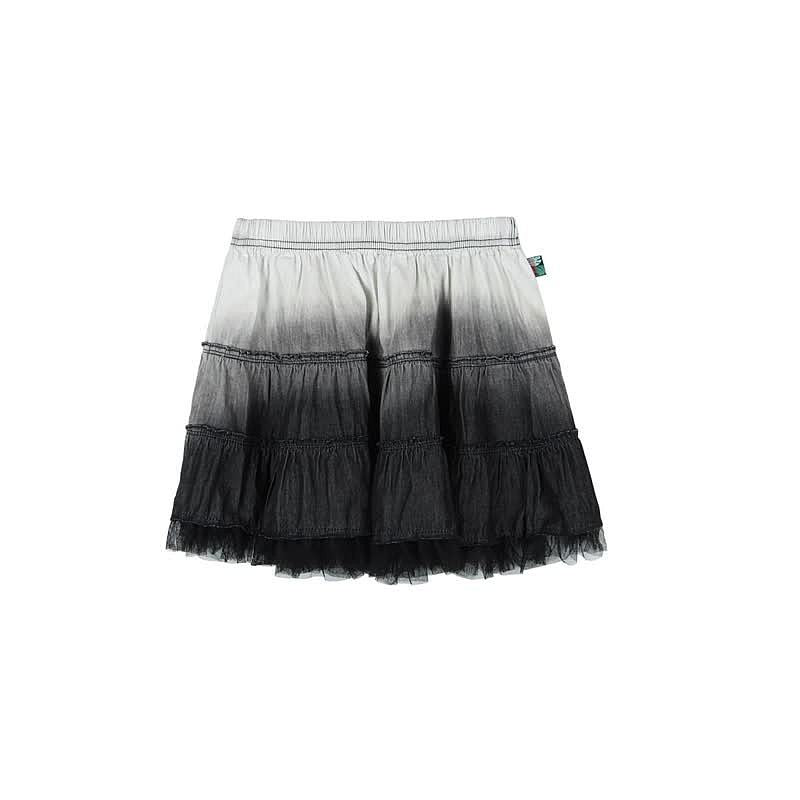 Boboli 415033-GREY Spódnica dla dziewczynki cieniowana z koronką kolor szary -  - #tag1# - #tag2# - #tag3# - #tag4#