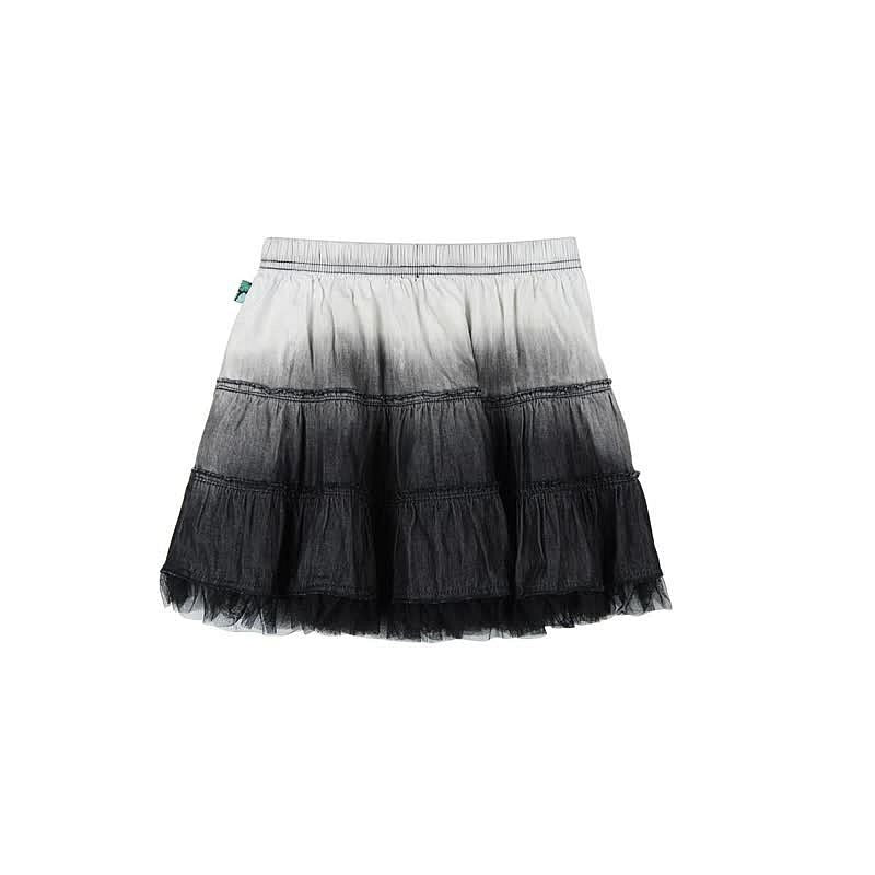 Boboli 415033-GREY Spódnica dla dziewczynki cieniowana z koronką kolor szary -  - #tag1# - #tag2# - #tag3# - #tag4#