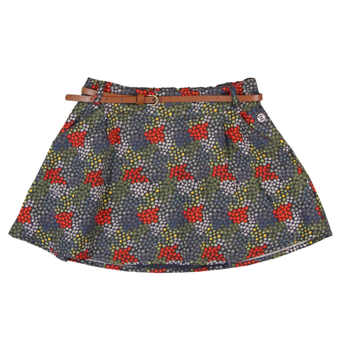Boboli 444068_9524 spódnica z paskiem kolor granat -  - #tag1# - #tag2# - #tag3# - #tag4#
