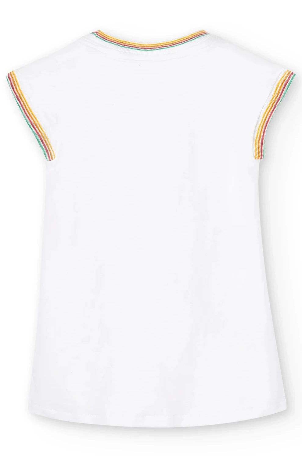 Boboli 456184-1100 Sukienka bawełniana dziewczynka kolor biały -  - #tag1# - #tag2# - #tag3# - #tag4#