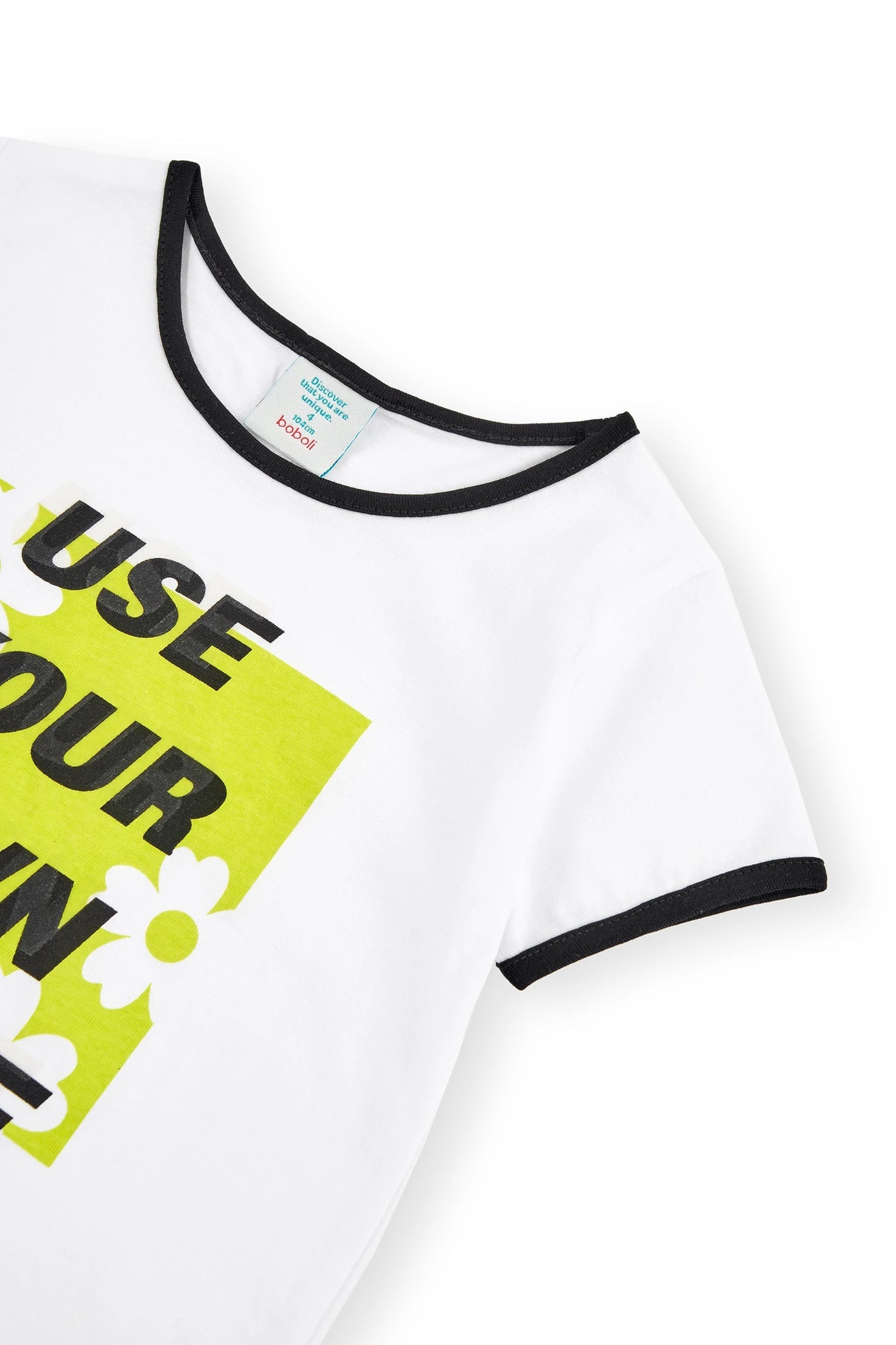 Boboli 466017-1100 T-shirt dziewczynka kolor biały -  - #tag1# - #tag2# - #tag3# - #tag4#