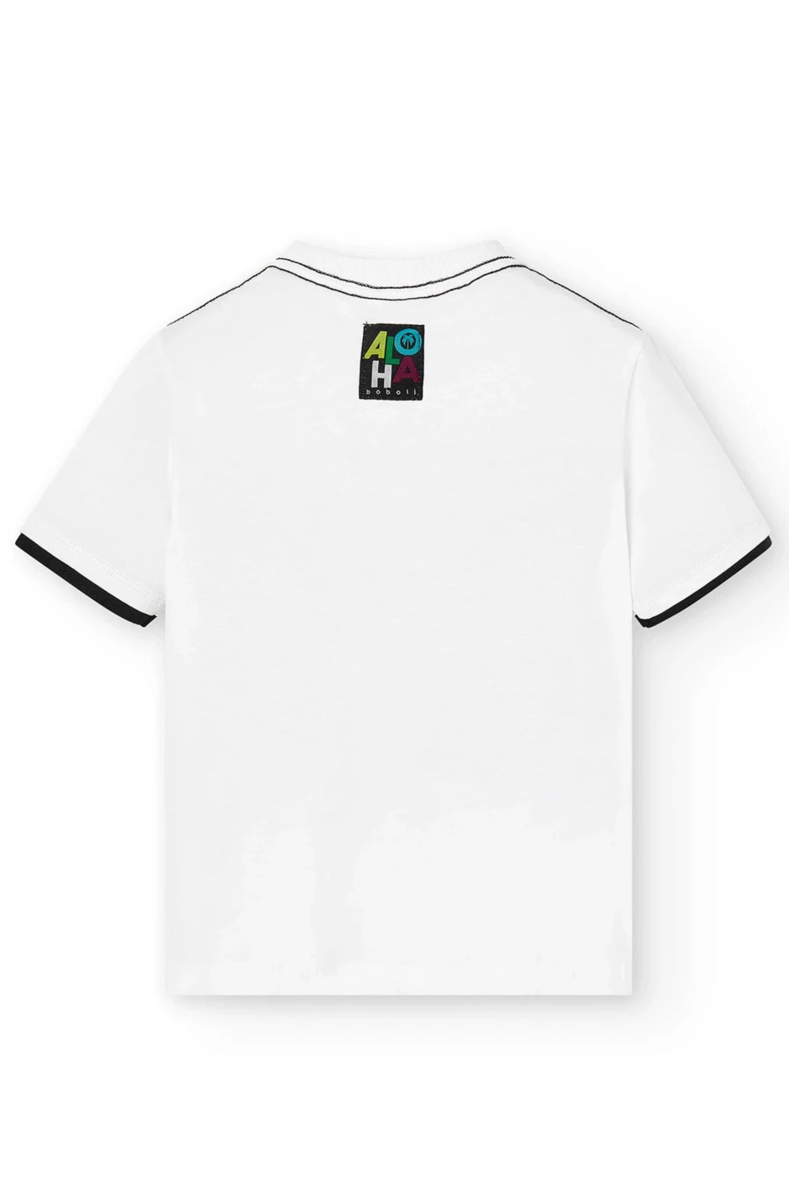 Boboli 526069-1100 T-shirt chłopiec kolor biały -  - #tag1# - #tag2# - #tag3# - #tag4#