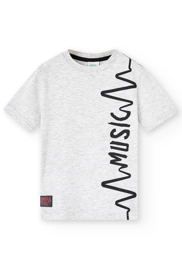 Boboli 526306-8095 T-shirt chłopiec kolor szary -  - #tag1# - #tag2# - #tag3# - #tag4#