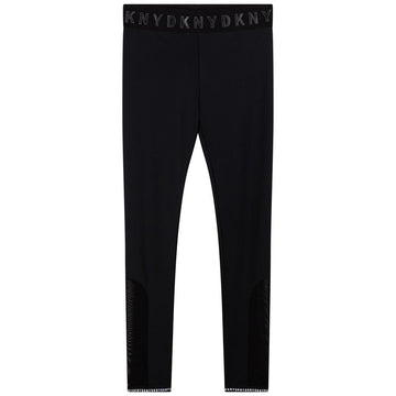 DKNY D34A44-09B Leginsy dziewczęce kolor czarny -  - #tag1# - #tag2# - #tag3# - #tag4#