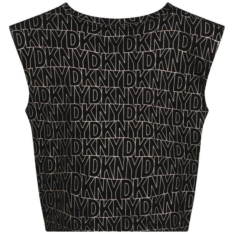 DKNY D35S11-M15 Koszulka z nadrukiem dziewczęca kolor czarny -  - #tag1# - #tag2# - #tag3# - #tag4#