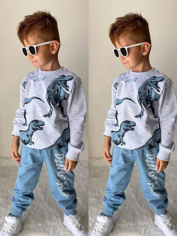 Dres 2 Części Dinozaury chłopak niebieski 1100-8824 GKMOC -  - #tag1# - #tag2# - #tag3# - #tag4#