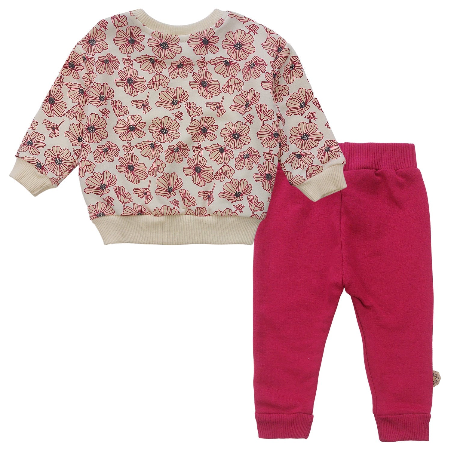 Dres 2 Części dziewczynka krem/fuksja 18084-161223  GKMOD -  - #tag1# - #tag2# - #tag3# - #tag4#