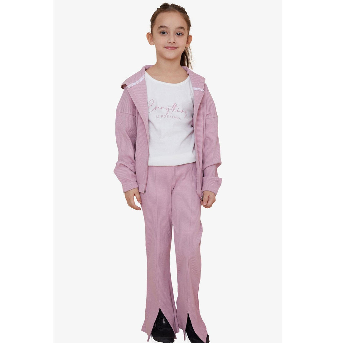 Dres 3 Cz dziewczynka pudrowy róż 19103-8724 GKMOD -  - #tag1# - #tag2# - #tag3# - #tag4#