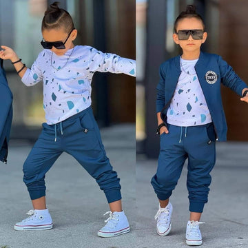 Dres Sportowy 3 Części chłopak granat 8011-31724 GKMOC -  - #tag1# - #tag2# - #tag3# - #tag4#