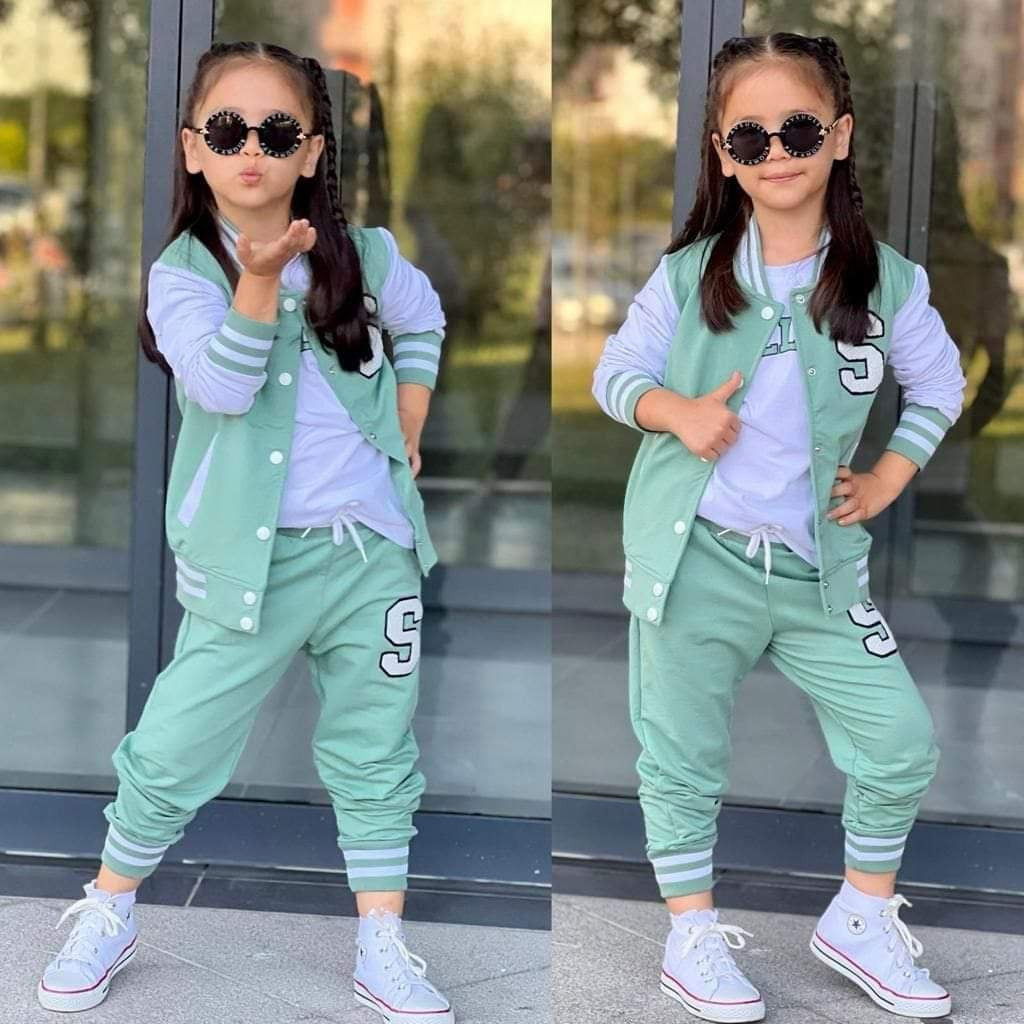 Dres Sportowy 3 Części dziewczynka miętowy 20030-31724 GKMOD -  - #tag1# - #tag2# - #tag3# - #tag4#