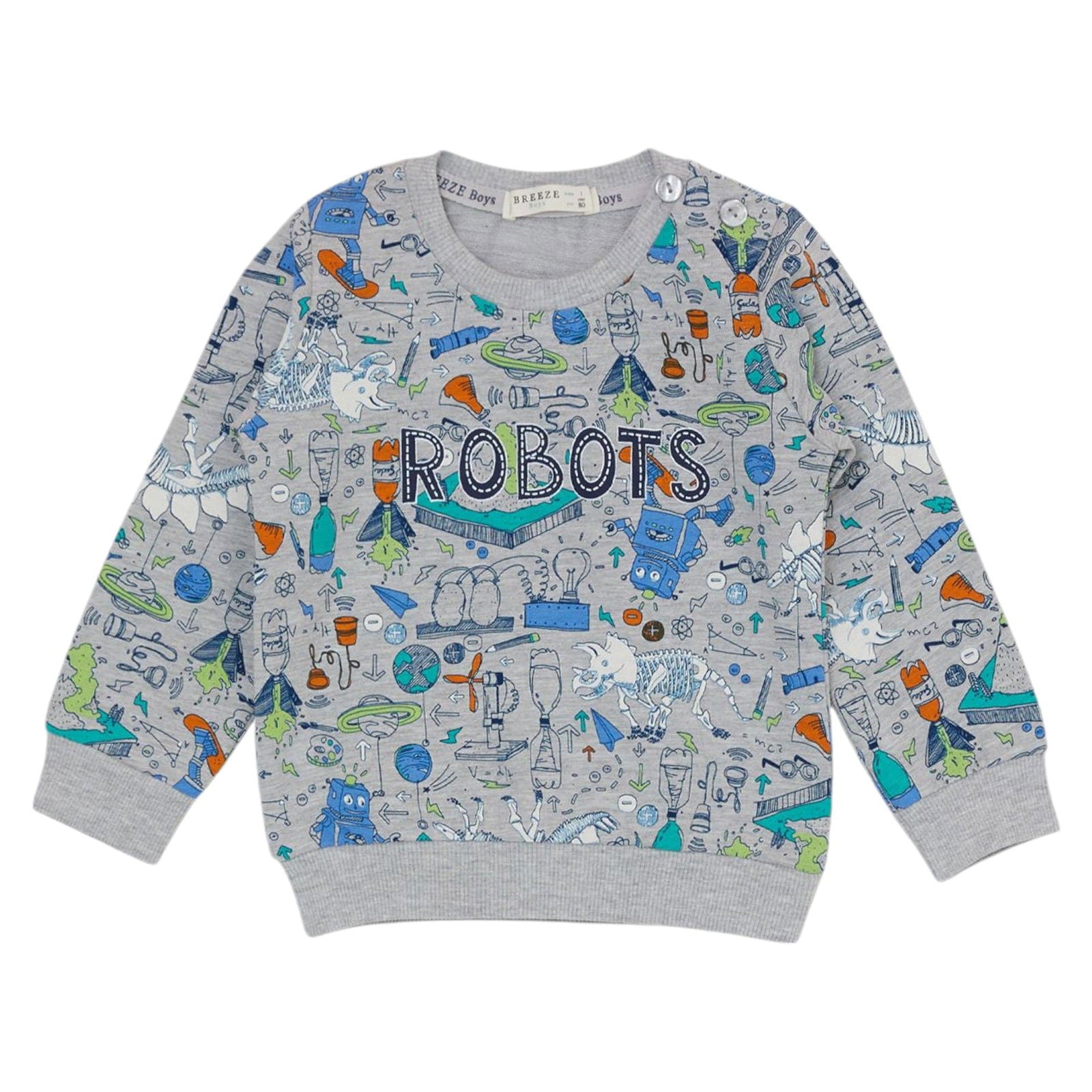 Dres roboty chłopięcy szary Breeze 16686-23824 GKMOC -  - #tag1# - #tag2# - #tag3# - #tag4#