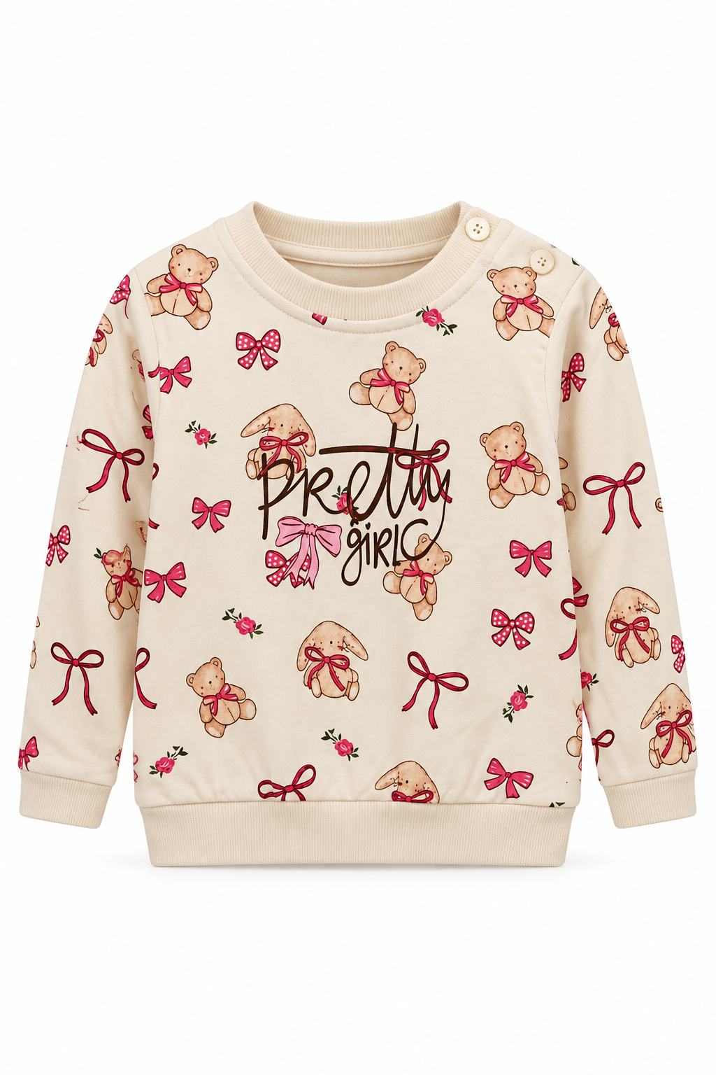 Dres w króliki i misie dziewczynka fuksja Breeze 23191-211026-21
