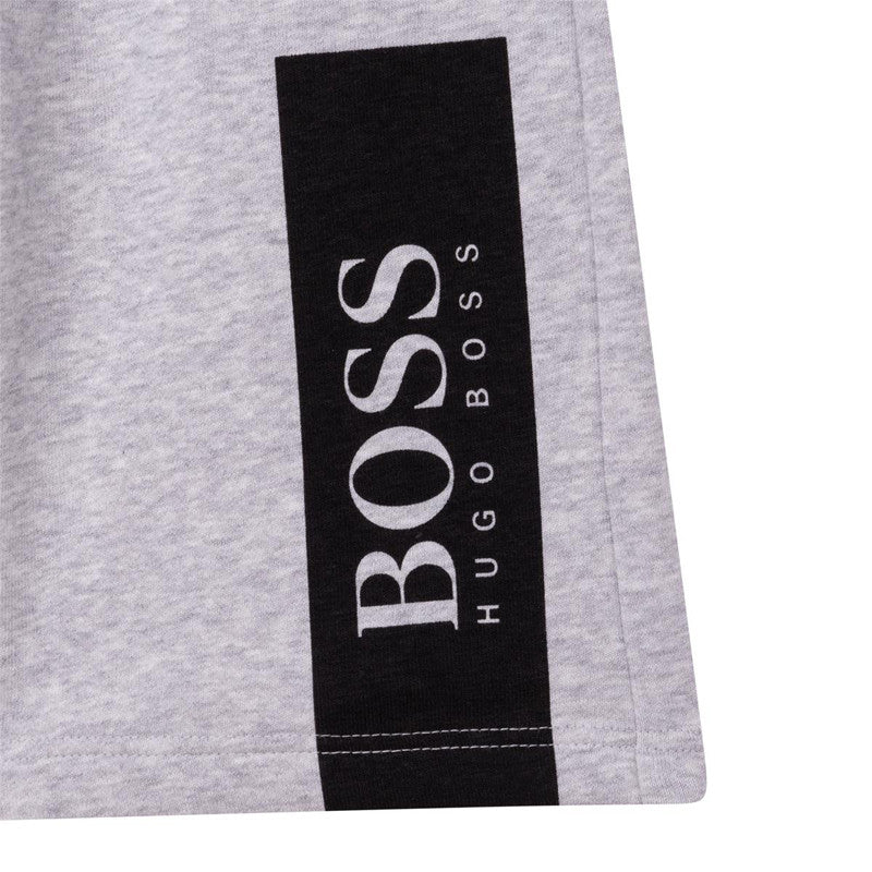 HUGO BOSS J24744-A32 Bermudy chłopięce kolor szary -  - #tag1# - #tag2# - #tag3# - #tag4#