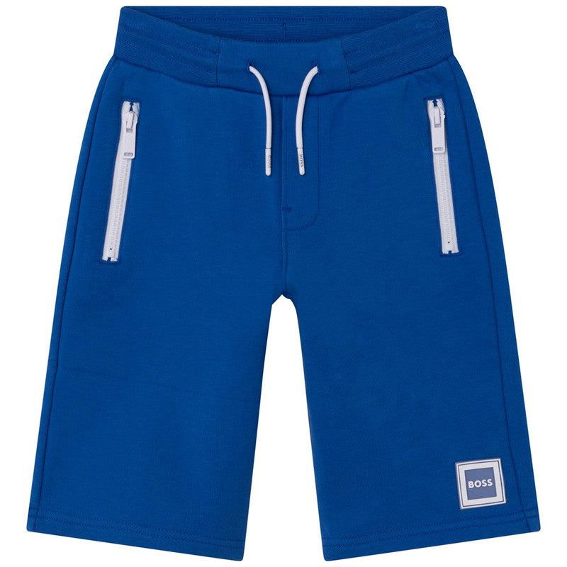 HUGO BOSS J24748-871 Bermudy chłopięce kolor niebieski -  - #tag1# - #tag2# - #tag3# - #tag4#