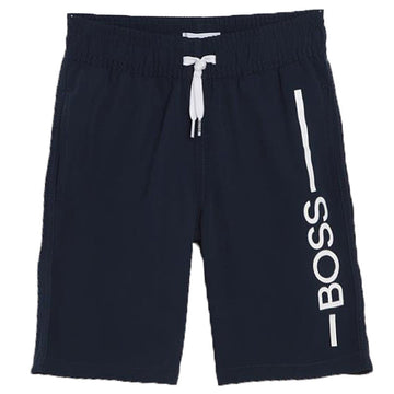 HUGO BOSS J24768-849 Bermudy kąpielowe chłopięce kolor granatowy -  - #tag1# - #tag2# - #tag3# - #tag4#