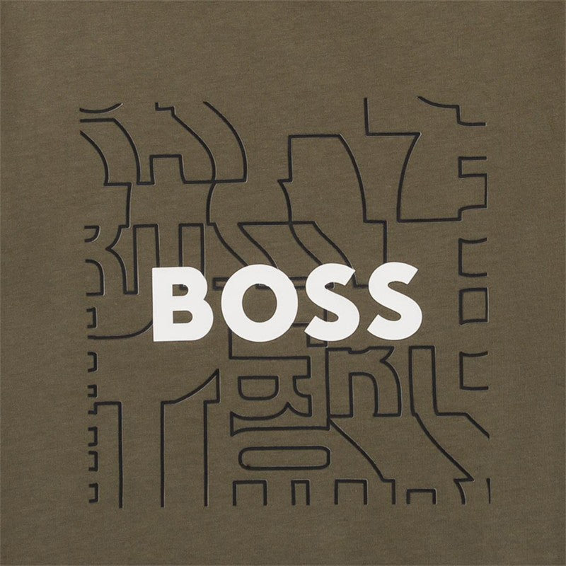 HUGO BOSS J25N35-724 Koszulka z krótkim rękawem chłopięca kolor zielony -  - #tag1# - #tag2# - #tag3# - #tag4#