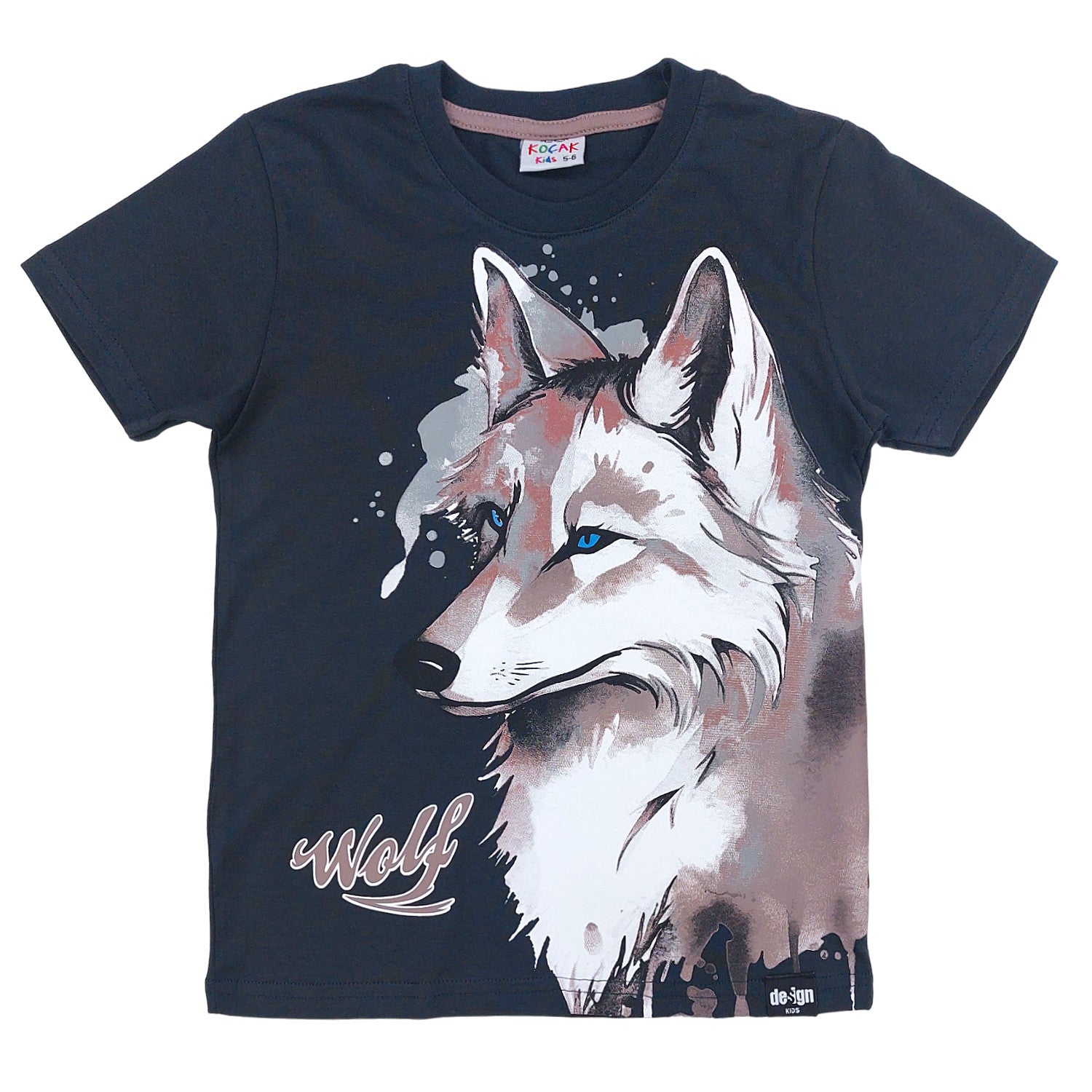 Komplet 2Cz. T-Shirt Szorty Wilk chłopak beż 1059-14524 GKMOC -  - #tag1# - #tag2# - #tag3# - #tag4#