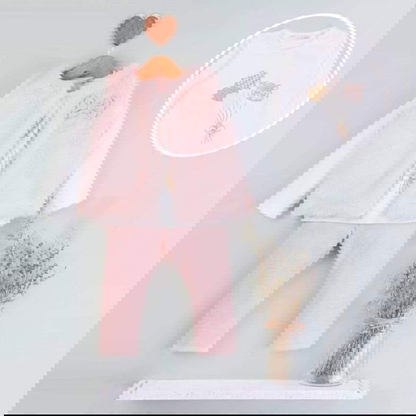 Komplet 3 części dziewczęcy róż Baby rose 4685-23824 GKMOD -  - #tag1# - #tag2# - #tag3# - #tag4#