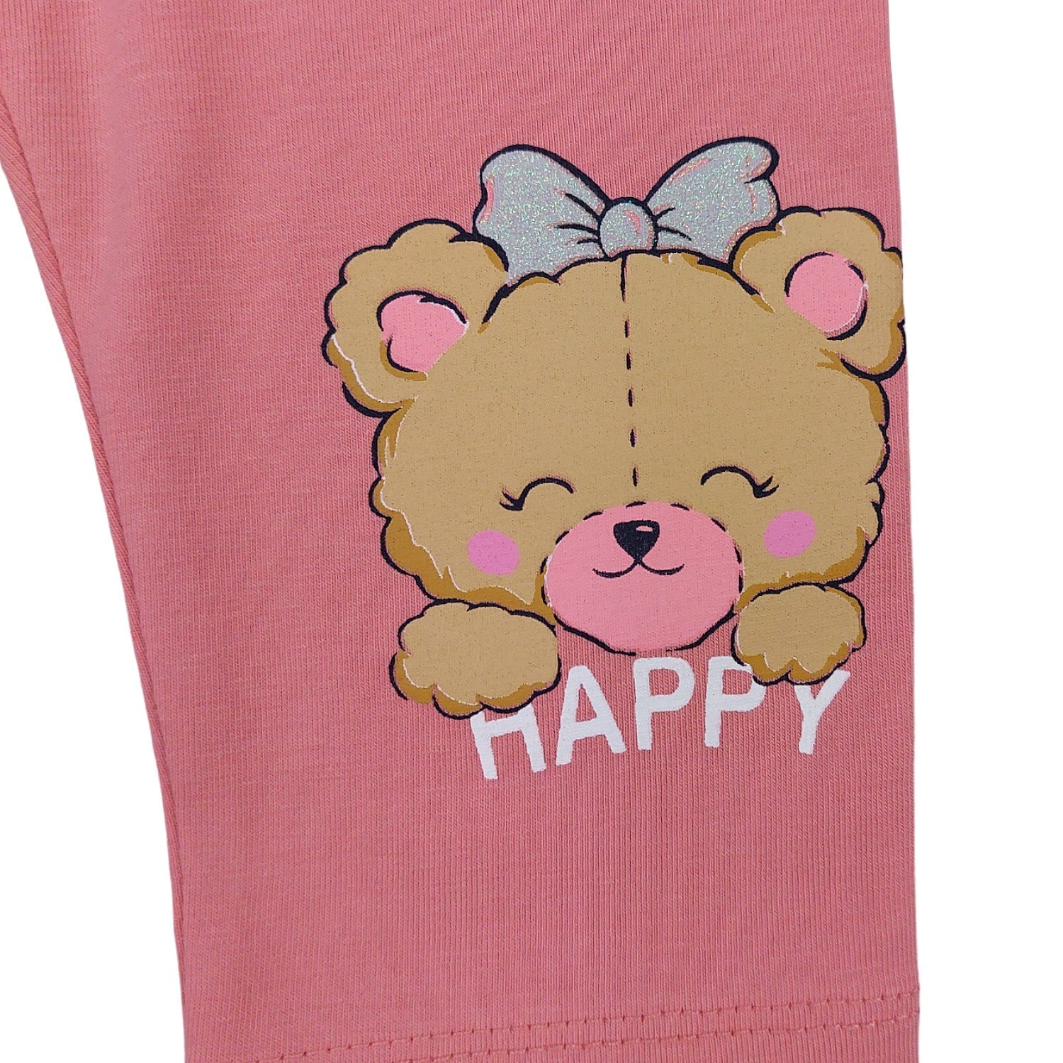 Komplet Bluzka Getry 7/8 Miś dziewczynka biały 19278-26424 GKMOD -  - #tag1# - #tag2# - #tag3# - #tag4#