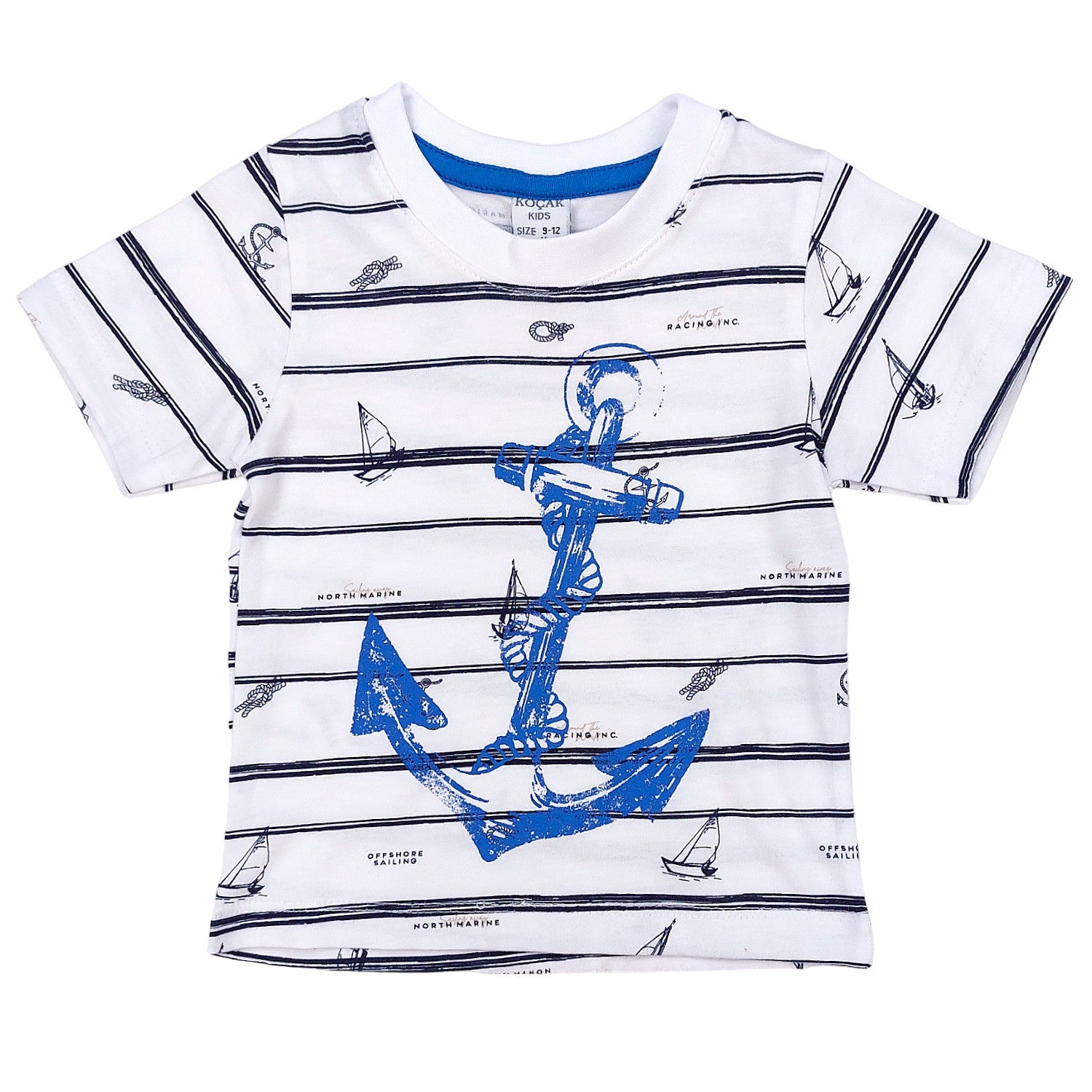 Komplet W Paski chłopak niebieski 425-28524 GKMOC -  - #tag1# - #tag2# - #tag3# - #tag4#