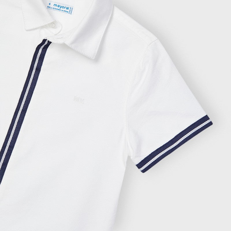 Koszula z krótkim rękawem chłopięca Mayoral 3118-92 Biały -  - #tag1# - #tag2# - #tag3# - #tag4#