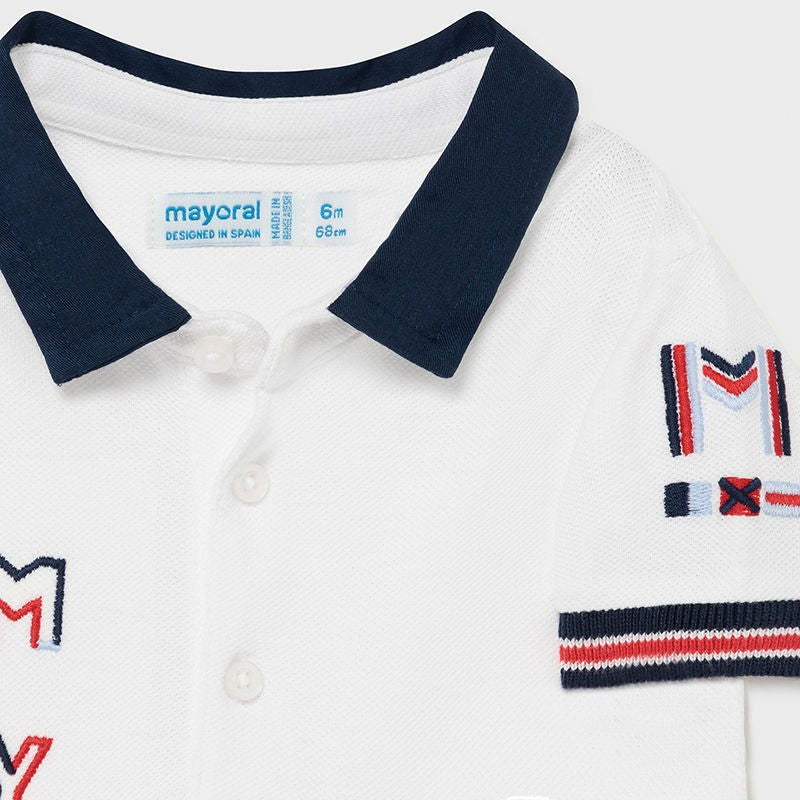 Koszulka polo z haftem chłopiec Mayoral 1109-17 Biały -  - #tag1# - #tag2# - #tag3# - #tag4#