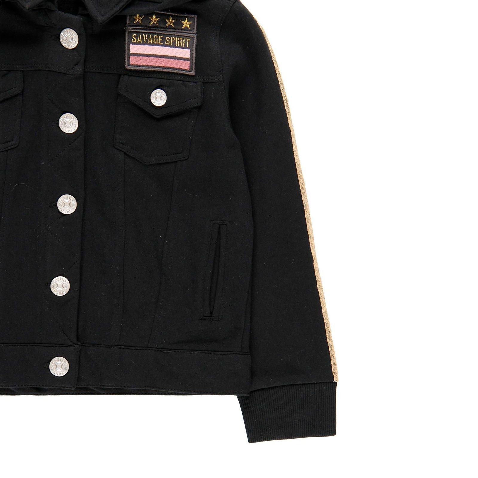 Kurtka dresowa dla dziewczynki Boboli 449186-890 kolor CZARNY -  - #tag1# - #tag2# - #tag3# - #tag4#