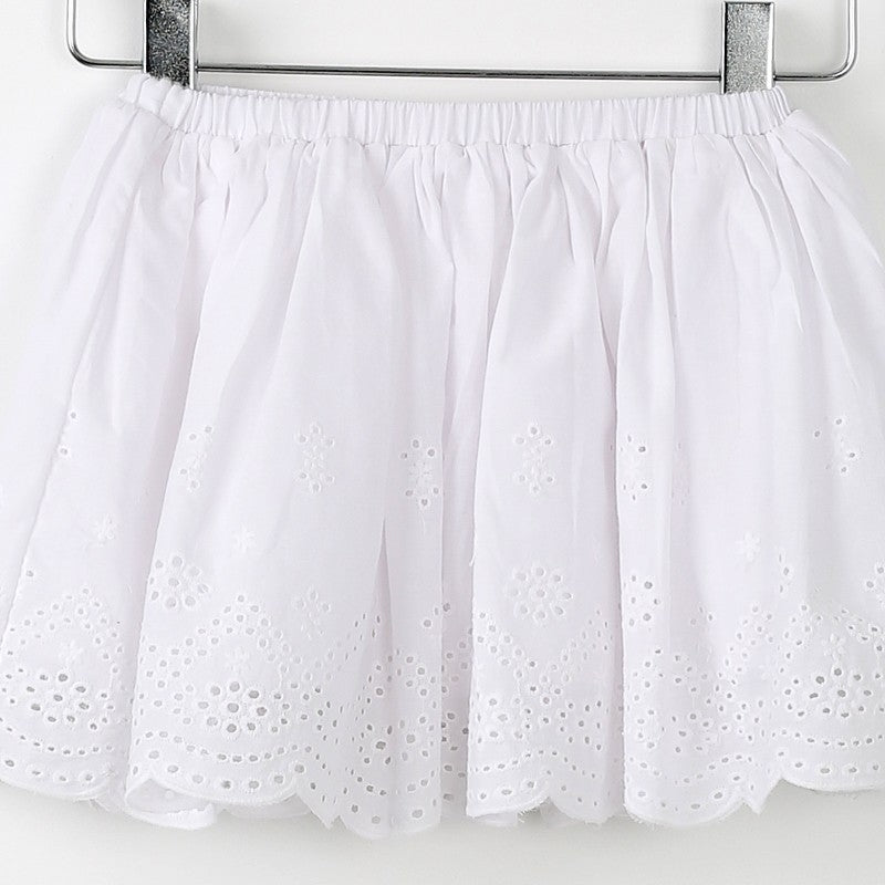 Losan spódnica haft 616-7003AD  kolor biała -  - #tag1# - #tag2# - #tag3# - #tag4#