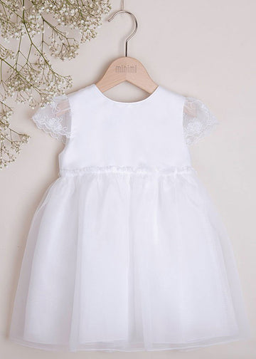 MINIMI 42/23 Sukienka elegancka kolor biała -  - #tag1# - #tag2# - #tag3# - #tag4#