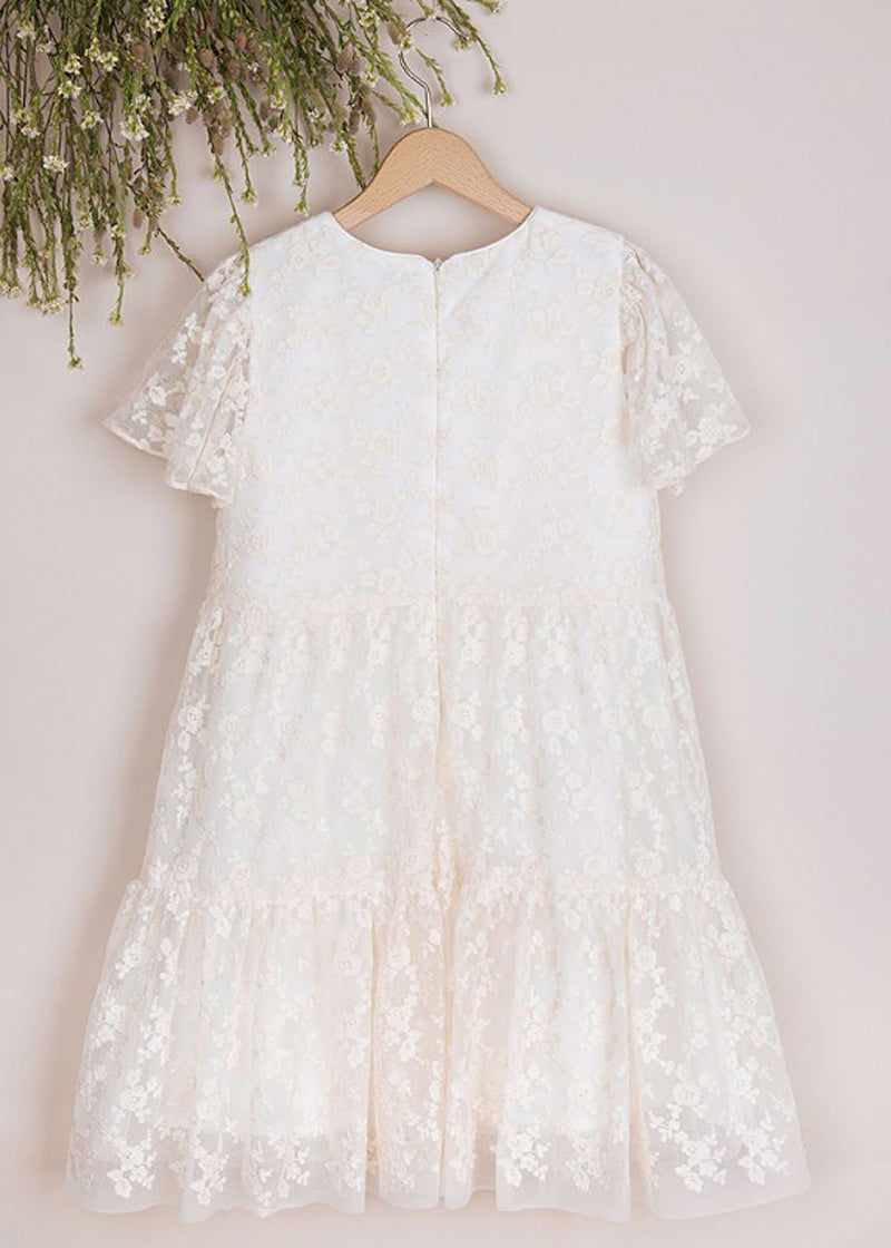 MINIMI 49/22 Sukienka elegancka kolor krem -  - #tag1# - #tag2# - #tag3# - #tag4#