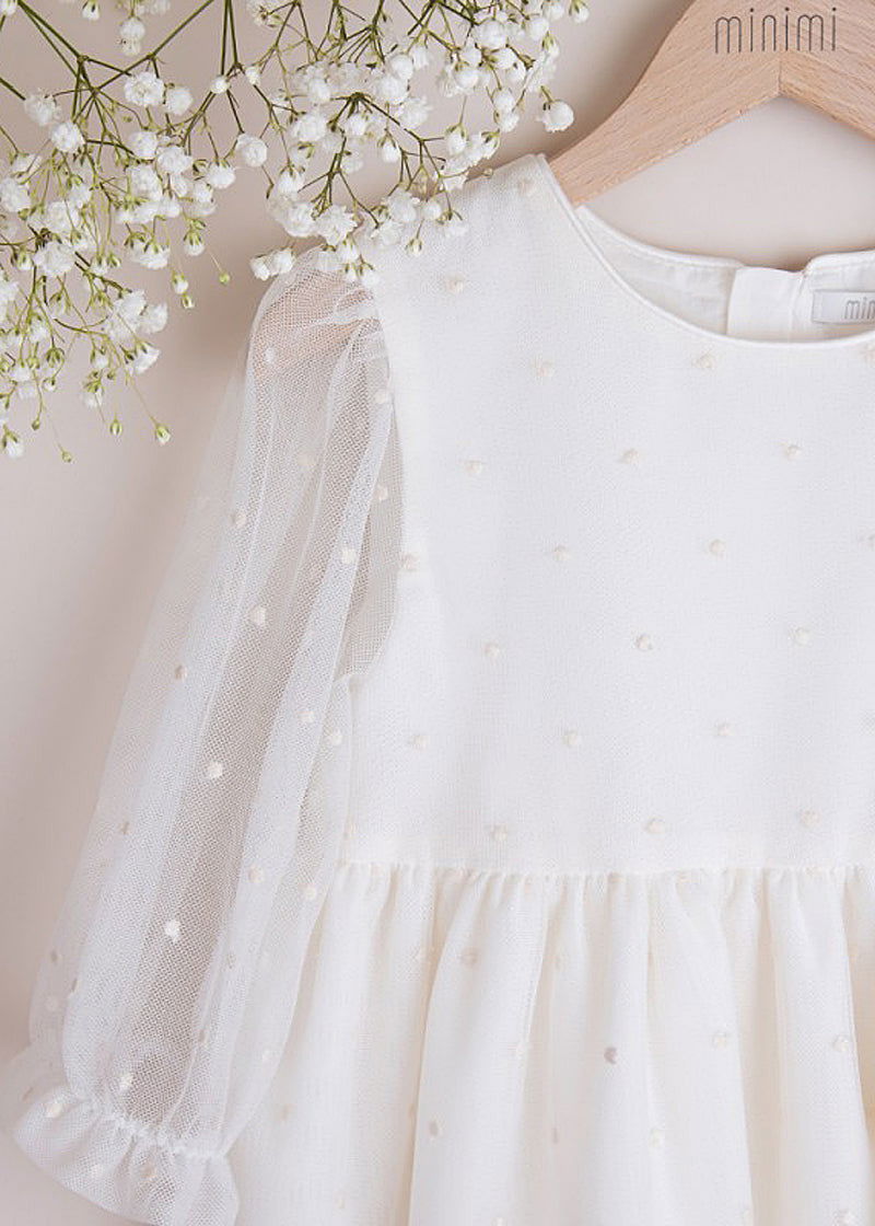 MINIMI 51/22 Sukienka elegancka kolor krem -  - #tag1# - #tag2# - #tag3# - #tag4#