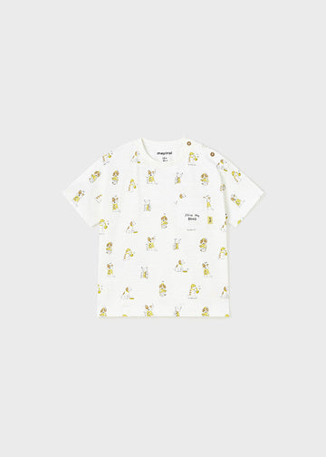 Mayoral 1016-40 Koszulka z nadrukiem chłopiec kolor biały -  - #tag1# - #tag2# - #tag3# - #tag4#