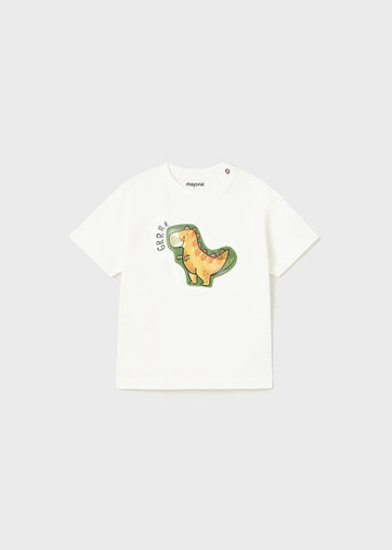 Mayoral 1028-15 Koszulka z aplikacją chłopiec kolor śmietanka -  - #tag1# - #tag2# - #tag3# - #tag4#