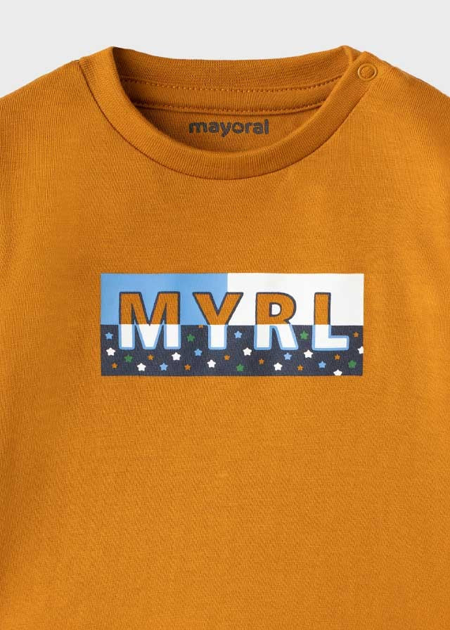 Mayoral 11-00108-046 Koszulka z długim rękawem dla chłopców 108-46 Ochra -  - #tag1# - #tag2# - #tag3# - #tag4#