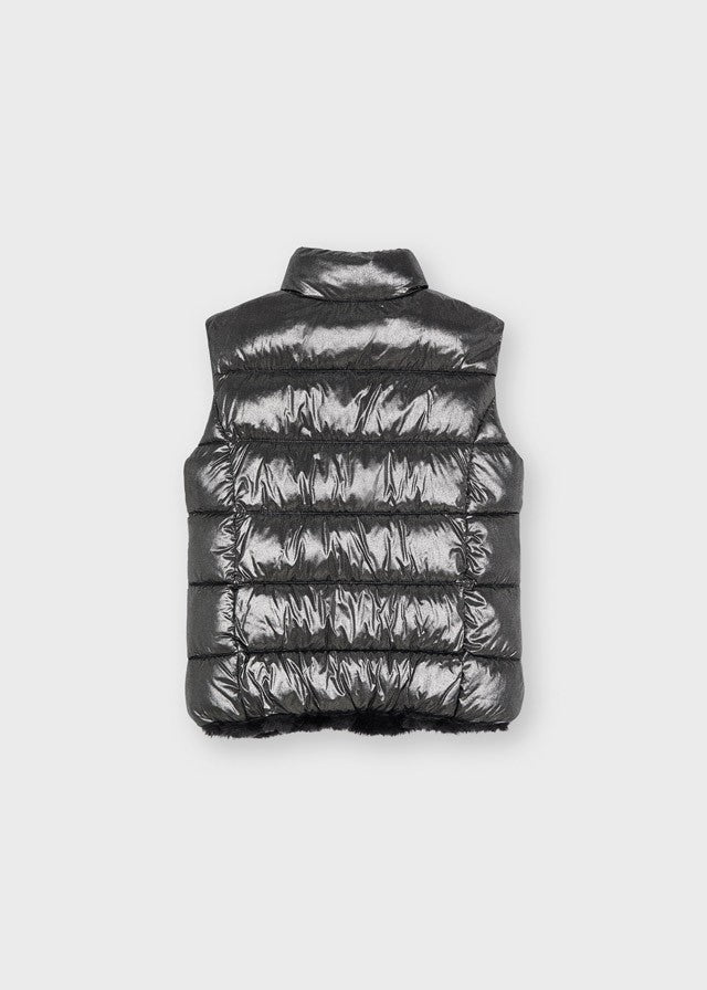 Mayoral 11-04379-038 Kamizelka dwustronna dla dziewczynki 4379-38 Szara -  - #tag1# - #tag2# - #tag3# - #tag4#