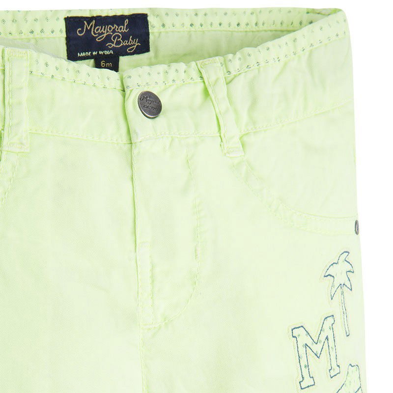 Mayoral 1250-50 Bermudy 5 kieszeni aplikacje  kolor Kwaśny -  - #tag1# - #tag2# - #tag3# - #tag4#