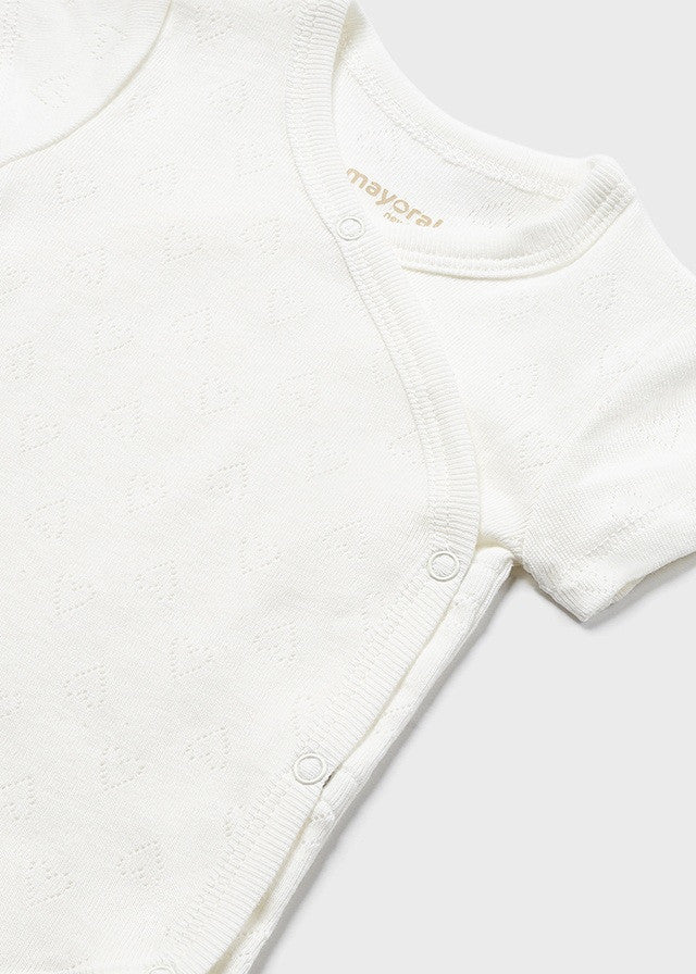 Mayoral 191-88 Body z krótkim rękawem dziewczynka kolor kremowy -  - #tag1# - #tag2# - #tag3# - #tag4#