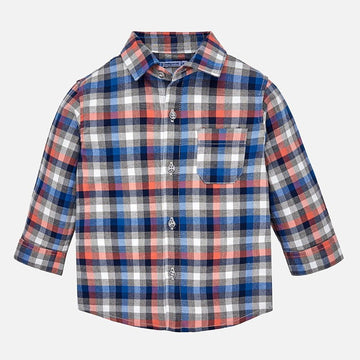 Mayoral 2142-25 Koszula chłopięca krata kolor Papryka -  - #tag1# - #tag2# - #tag3# - #tag4#