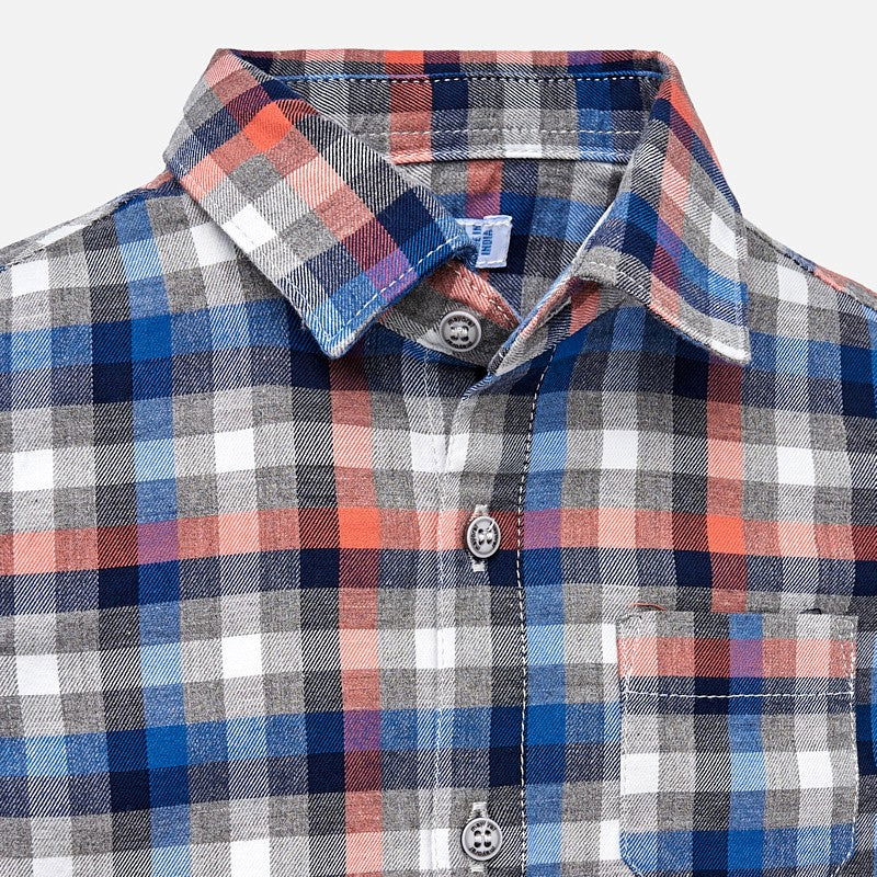 Mayoral 2142-25 Koszula chłopięca krata kolor Papryka -  - #tag1# - #tag2# - #tag3# - #tag4#