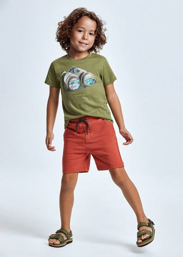 Mayoral 22-00611-070 Bermudy bawełniane chłopiec 611-70 cegła -  - #tag1# - #tag2# - #tag3# - #tag4#