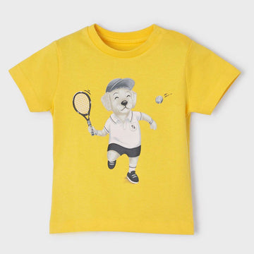 Mayoral 22-01016-036 Koszulka z krótkim rękawem chłopiec 1016-36 żółty -  - #tag1# - #tag2# - #tag3# - #tag4#