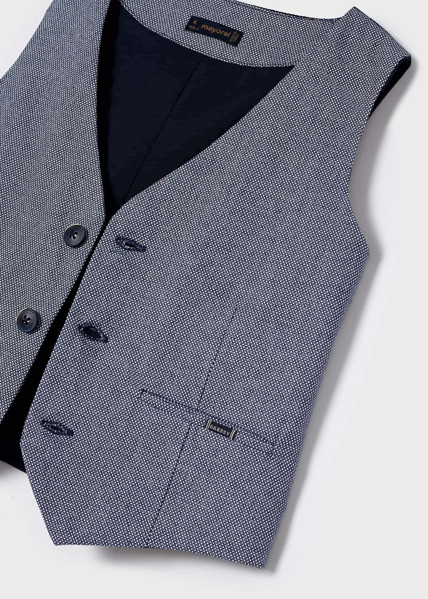 Mayoral 22-03338-051 Kamizelka lniana chłopięca 3338-51 akwarium -  - #tag1# - #tag2# - #tag3# - #tag4#