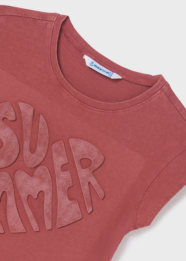 Mayoral 22-06035-062 Koszulka z krótkim rękawem dziewczynka 6035-62 różowy -  - #tag1# - #tag2# - #tag3# - #tag4#