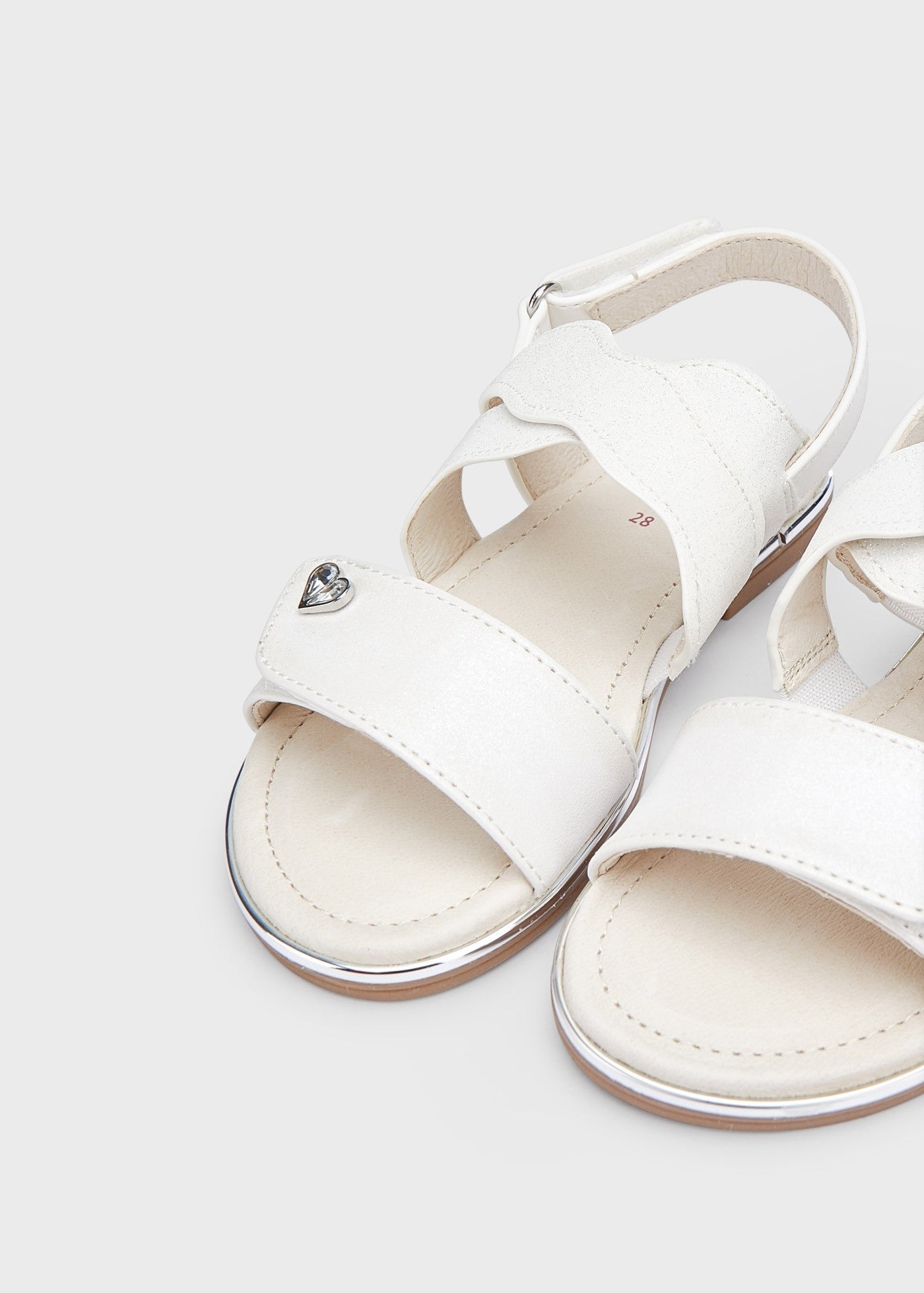 Mayoral 22-45361-097 Sandały dla dziewczynki 45361-97 biały -  - #tag1# - #tag2# - #tag3# - #tag4#