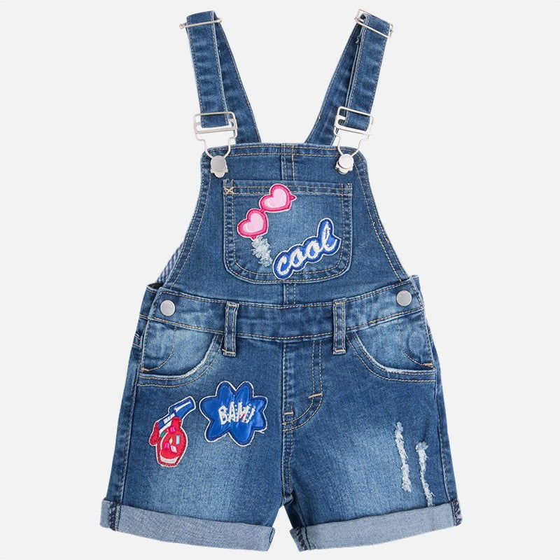 Mayoral 3623-62 Ogrodniczki krótkie jeans  kolor Ciemny -  - #tag1# - #tag2# - #tag3# - #tag4#