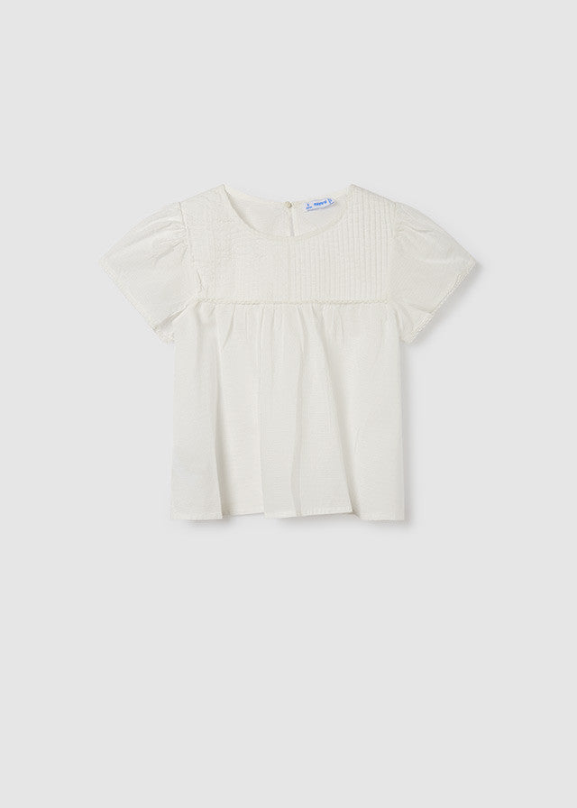 Mayoral 6193-74 Bluzka dziewczynka kolor biały -  - #tag1# - #tag2# - #tag3# - #tag4#