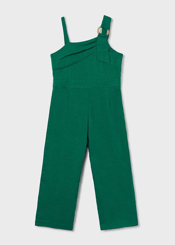 Mayoral 6843-25 Kombinezon lniany dziewczynka kolor szmaragd -  - #tag1# - #tag2# - #tag3# - #tag4#