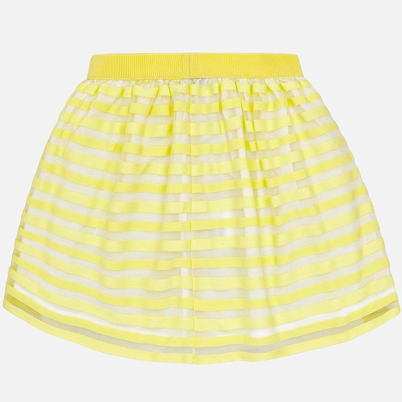 Mayoral 6912-54 Spódnica dziewczęca paski kolor żółty -  - #tag1# - #tag2# - #tag3# - #tag4#